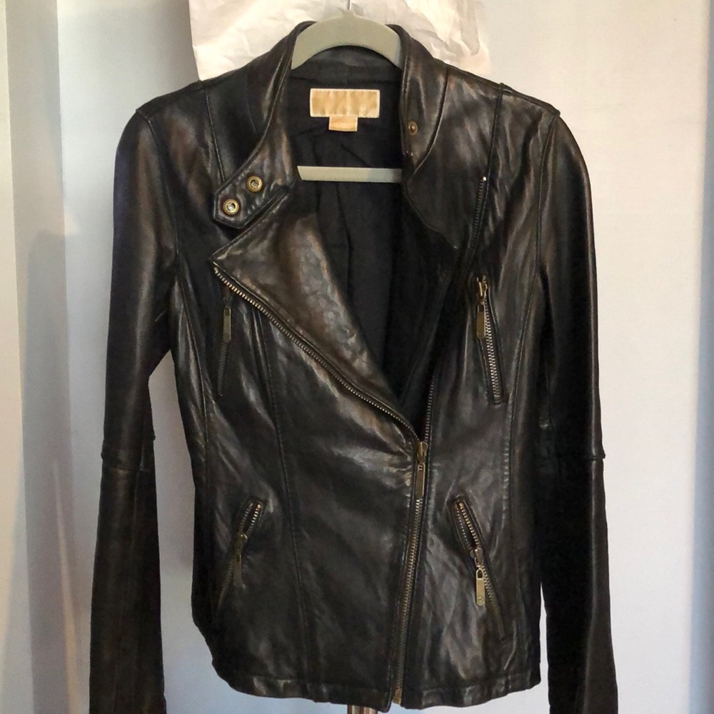 Michael Kors leather jacket.